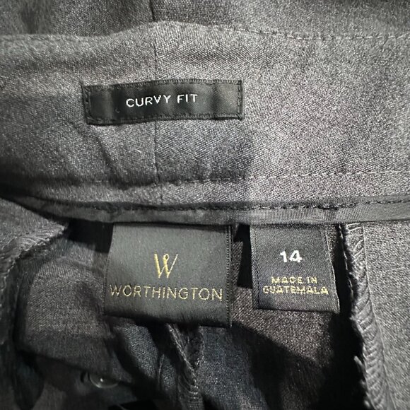 Worthington Gray Slacks Suit Pants size 14 - Picture 6 of 7